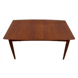 Arne Vodder / Falster Danish Teak Expanding Dining Table w/ 2 ‘Butterfly’ Leaves