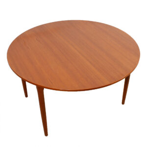 Arne Vodder for Falster — Large Danish Teak Round Expanding Dining Table
