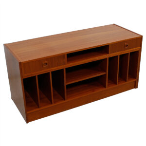 Expanding Teak Multifunctional Modern Media / Storage Cabinet