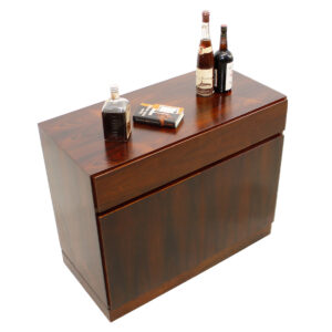 Compact Danish Modern Rosewood Chest / Storage Cabinet / Bar