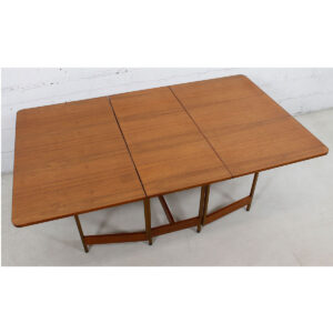 Harvey Probber Apartment Sized Small-2-Large Double Dropleaf Table