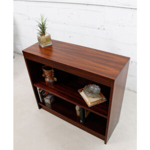 Rosewood Modern Compact Bookcase w/ Adjustable Shelf
