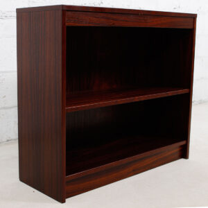 Rosewood Modern Compact Bookcase w/ Adjustable Shelf
