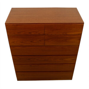 Danish Modern Tall Teak ‘Organizer Dresser’