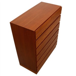 Danish Modern Tall Teak ‘Organizer Dresser’