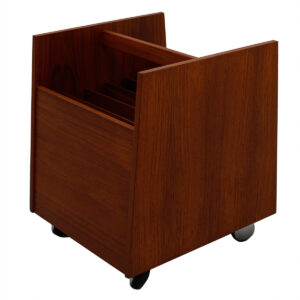 Teak Rolling Magazine, LP / Vinyl Records Cart