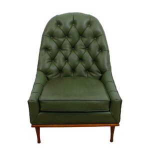 MCM Green Tufted Slipper Chair