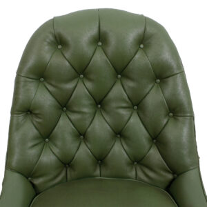 MCM Green Tufted Slipper Chair