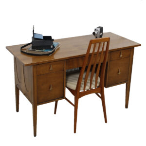 Brasilia Mid Century Modern Walnut Desk