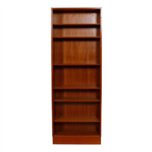 Slim (27.75″) & Tall Hundevad Danish Teak Adjustable Bookcase