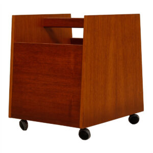 Teak Rolling Magazine, LP / Vinyl Records Cart