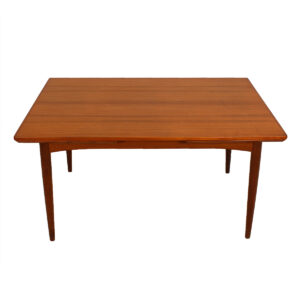 Danish Teak Expanding Rectangular Dining Table