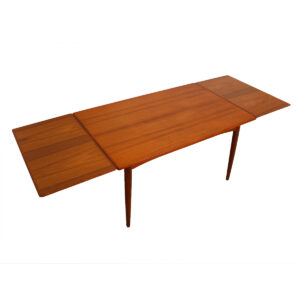 Danish Teak Expanding Rectangular Dining Table
