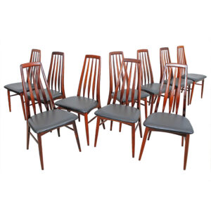 Stunning Set of 10 Danish Rosewood Dining Chairs