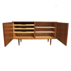 Locking Condo-Sized Danish Teak Sideboard