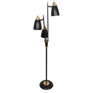 MCM Triple Light Metal Adjustable Floor Lamp