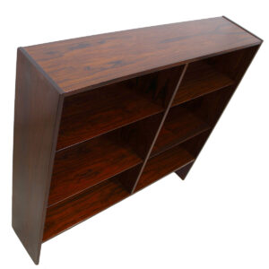 Condo-Sized Danish Rosewood Adjustable Bookcase / Display Cabinet