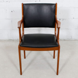 Danish Modern Teak Accent Arm Chair NEW Upholstery
