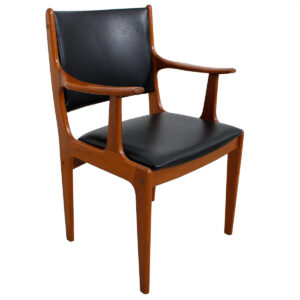 Danish Modern Teak Accent Arm Chair NEW Upholstery
