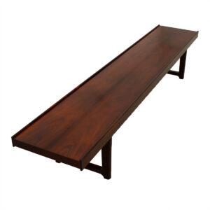 Danish Modern Rosewood Torbjorn Afdal Long Bench / Coffee Table