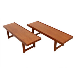 Pair of Danish Modern Teak Torbjorn Afdal Table Benches