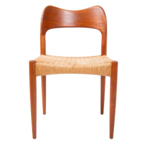 Arne Hovmand Olsen for Mogens Kold Denmark — Set 6 Danish Teak Dining Chairs