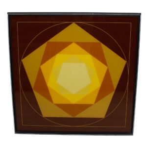 Large Vintage Geometric POP Artwork