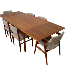 Danish Modern Teak Expanding Dining Table