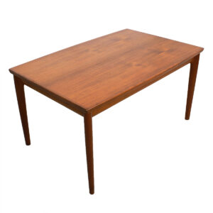 Early Danish Modern Teak Expanding Dining Table