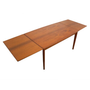 Early Danish Modern Teak Expanding Dining Table