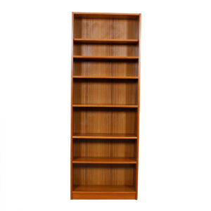 Tall Danish Modern Teak Bookcase