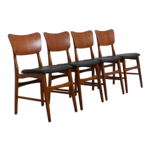 Set of 4 Danish Modern Teak Dining Chairs