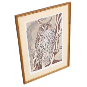 Artist’s Proof Long Eared Owl by Robert R Greenhalf