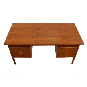 Mid-Sized Danish Modern Teak Floating Top Desk