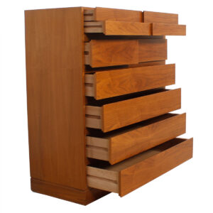 Danish Modern Tall Walnut ‘Organizer Dresser’