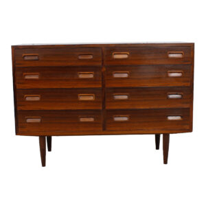 Stylish Danish Modern Rosewood Petite 42″ Dresser / Sideboard