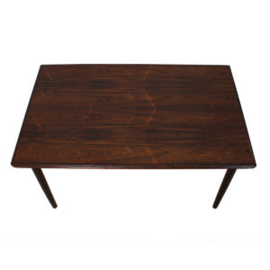 Compact Danish Modern Rosewood Expanding Dining Table