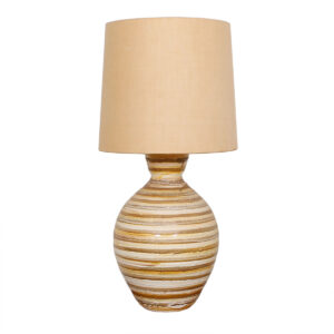 Vintage ‘Beehive’ Striped Lava-Textured  Lamp
