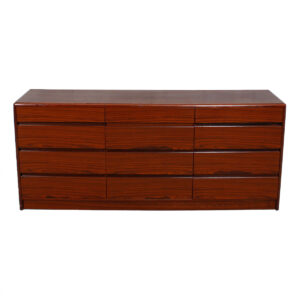 Danish Modern Rosewood 12 Drawer Dresser / Sideboard
