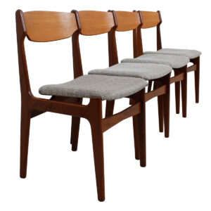 Set of 4 Danish Teak Dining Chairs