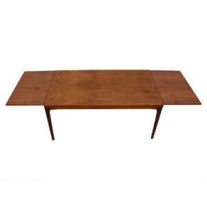 Vejle Stole Danish Modern Walnut Expanding Dining Table