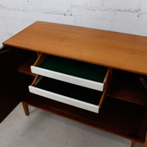 Milo Baughman Solid Birch 1950’s Bar / Storage Cabinet