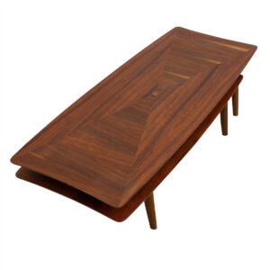 Expanding Mid Century Walnut Coffee Table