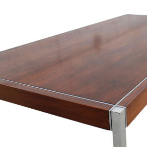 Richard Schultz for Knoll Int’l — Rosewood & Chrome Desk / Work Table