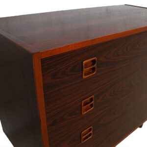 Compact Danish Rosewood 4 Drawer Chest w/ Legs