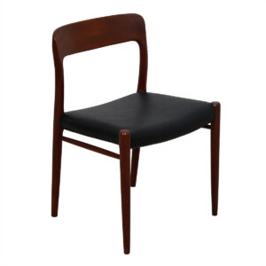 Set of 8 Niels O. Møller #75 Teak Dining Chairs w/ New Upholstery