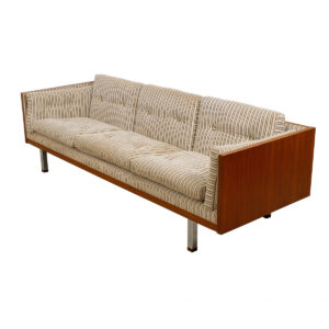 Jydsk of Denmark, Milo Baughman Style Teak Case Sofa