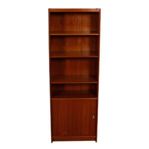 Deep Danish Teak Adjustable Bookcase / Vinyl Storage