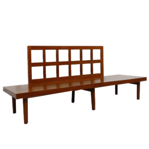 Asian Influenced Hans Wegner Style Solid Teak Daybed Frame