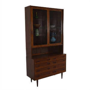 Danish Modern Rosewood Bookcase / Display Cabinet